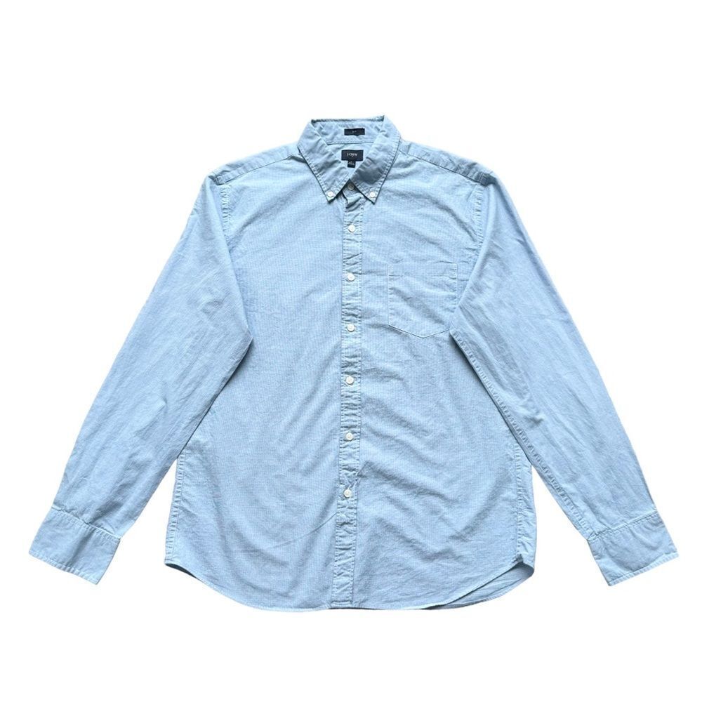 🔃J. Crew Men’s Blue Long Sleeve Button Down Dress Shirt